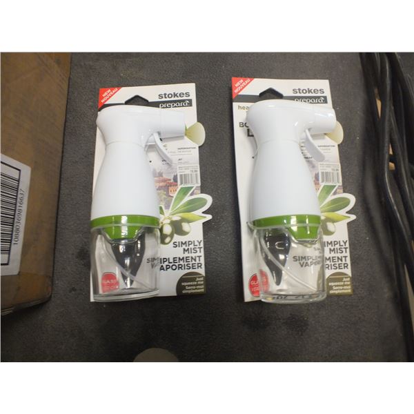 Two Oil Mist Spray Bottles