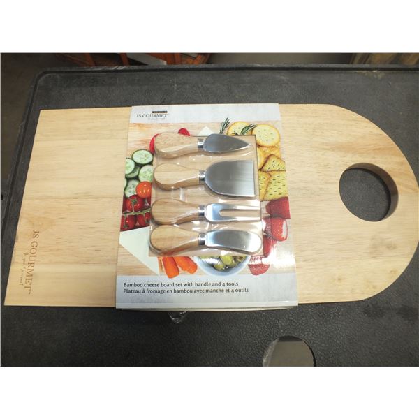 Bamboo Cheese Board Set