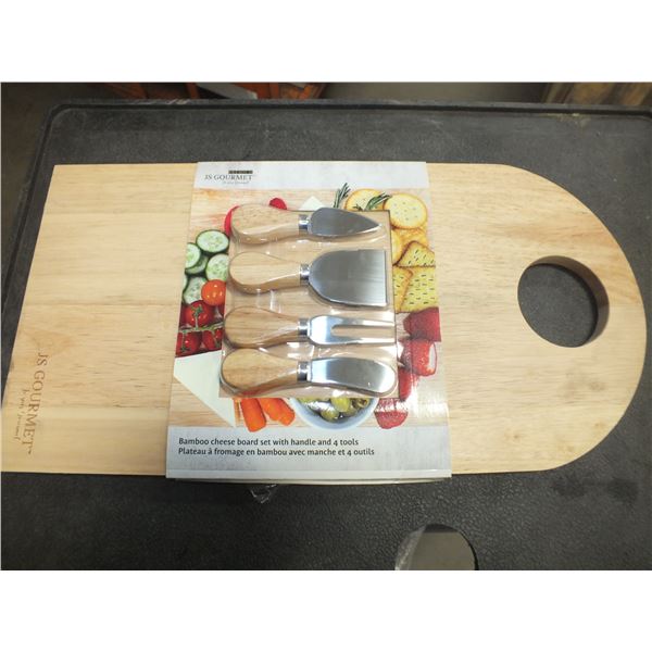 Bamboo Cheese Board Set