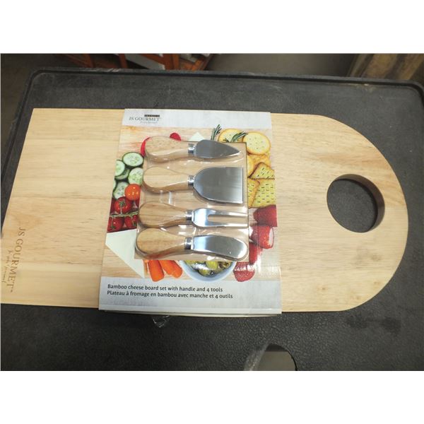 Bamboo Cheese Board Set
