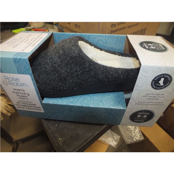 2 Pairs Of Men's Slippers