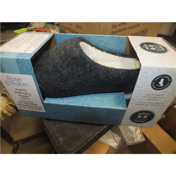 2 Pairs Of Men's Slippers