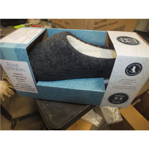 2 Pairs Of Men's Slippers