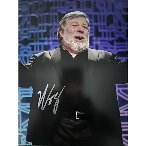 Apple co-founder Stephen Wozniak signed photo.