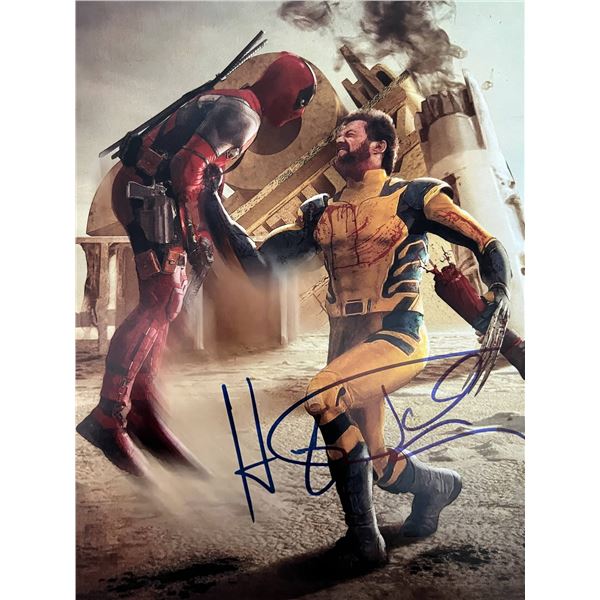 Deadpool and Wolverine Hugh Jackman signed movie photo