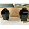 Image 2 : Pair of Emerald Green Table Lamps