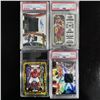 Image 1 : Set of (4) NFL Rookie Cards - PSA Graded, Patch & Auto Inserts