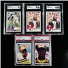 Image 1 : Set of (5) Tony Gwynn Baseball Cards - PSA & SGC Graded