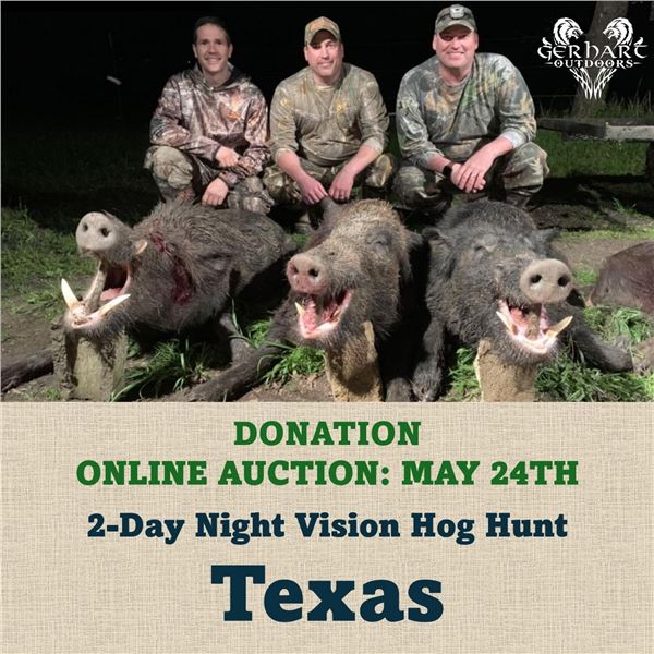 2-Day Night Vision Hog Hunt in Texas