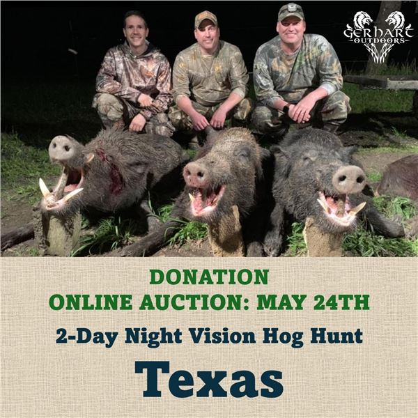 2-Day Night Vision Hog Hunt in Texas
