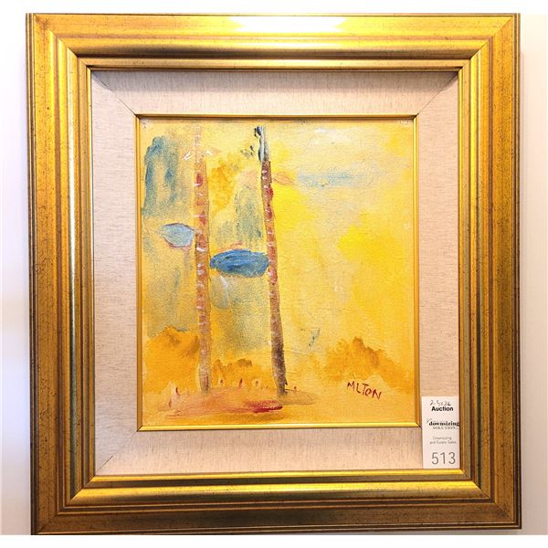 Oil on Canvas 'Twin Towers' by George Milton B