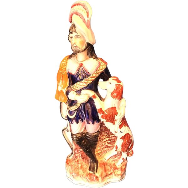 Antique Staffordshire Porcelain Figurine A