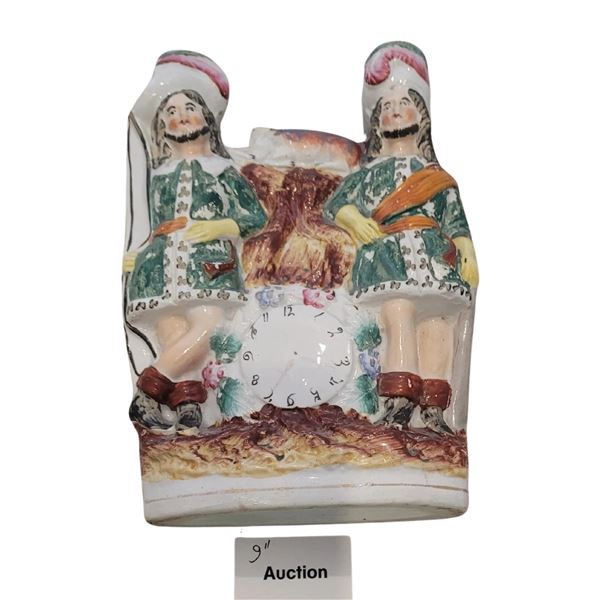 Antique Staffordshire Flatback Porcelain Figurine A