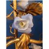 Image 3 : Gold Gilt W Porcelain Flowers B