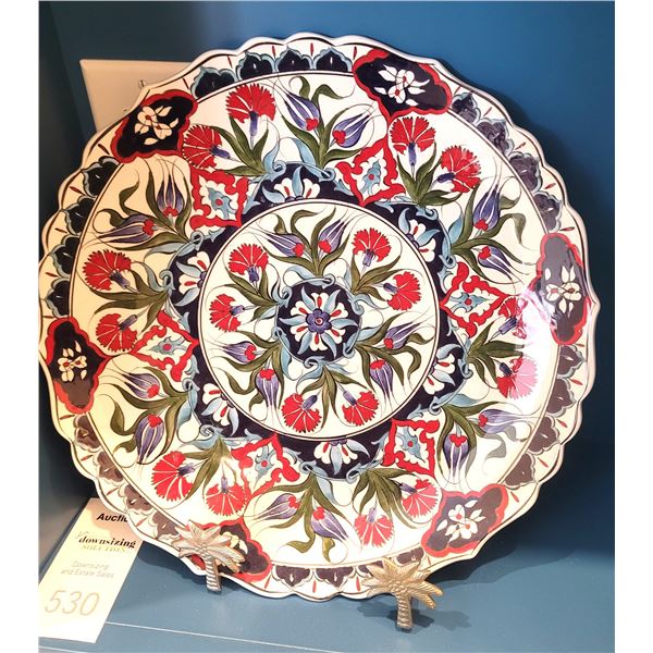 Turkish Hand Painted Platter A