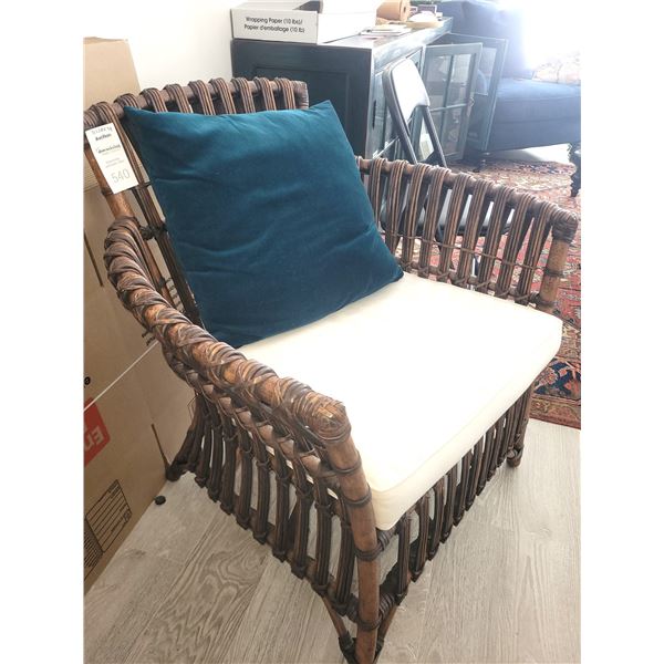 Rattan Chair W coushion C