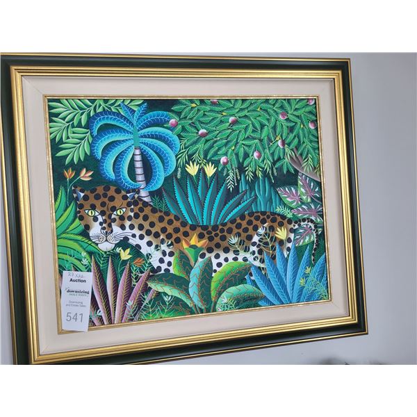 Original Framed Art by Haitian Artist Gabriel Coutard  B