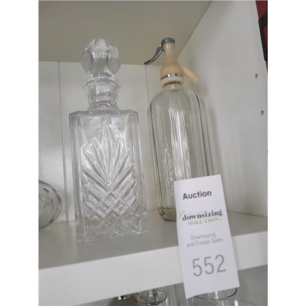 Decantor & Soda Bottle A