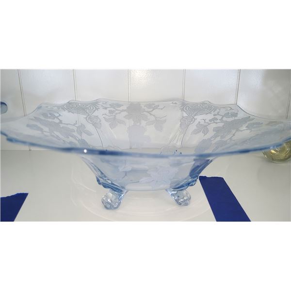 Rose Etching on Waverly Bowl A