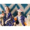 Image 2 : 19th Century Staffordshire Porcelain Flatback Musician & His Sweetheart  A
