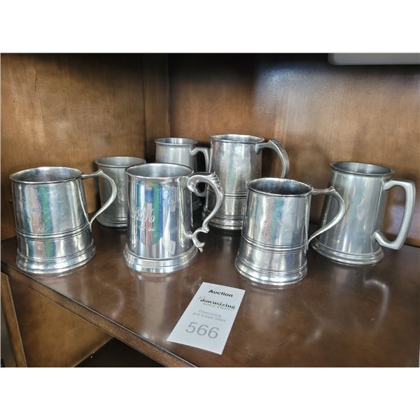 Pewter Mugs Italy A