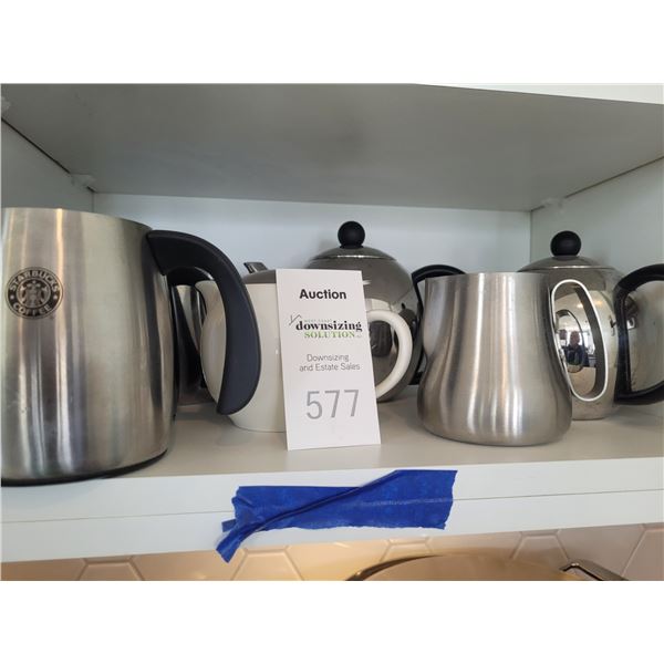 Tea pots, creamers & more A