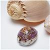 Image 3 : 3pc Carved Cowrie Shell and Sea Shells