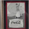 Image 3 : Pair of Framed Early Coca-Cola Print Advertisements Featuring Study & Golf