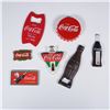 Image 1 : 7pc Coca Cola Magnet Set with Openers and Thermometer