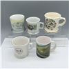 Image 1 : 5pc Porcelain Pennsylvania and Assorted Mugs