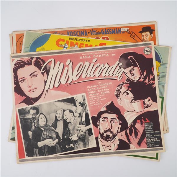 4pc Vintage Mexican Lobby Cards,  Mujeres Sacrificadas and Others