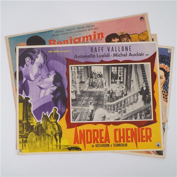 4pc Vintage Mexican Lobby Cards, Dramas