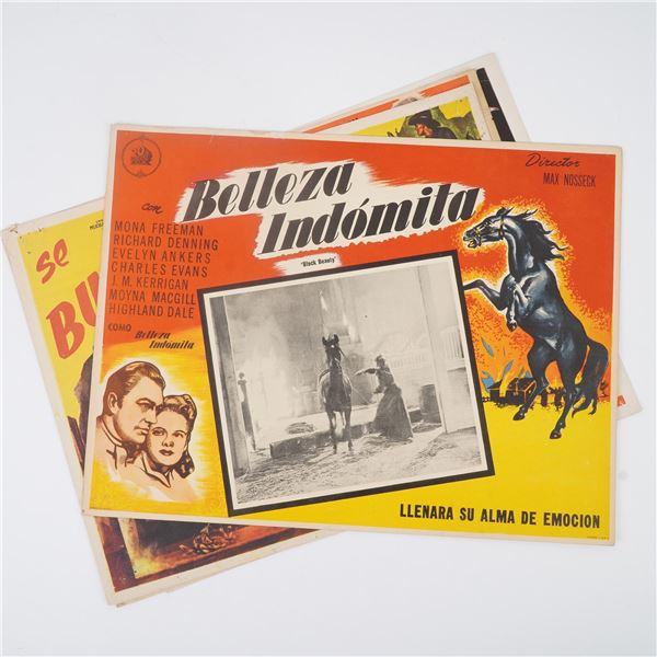 6pc Spanish-Language Movie Lobby Cards, Mixed Genre