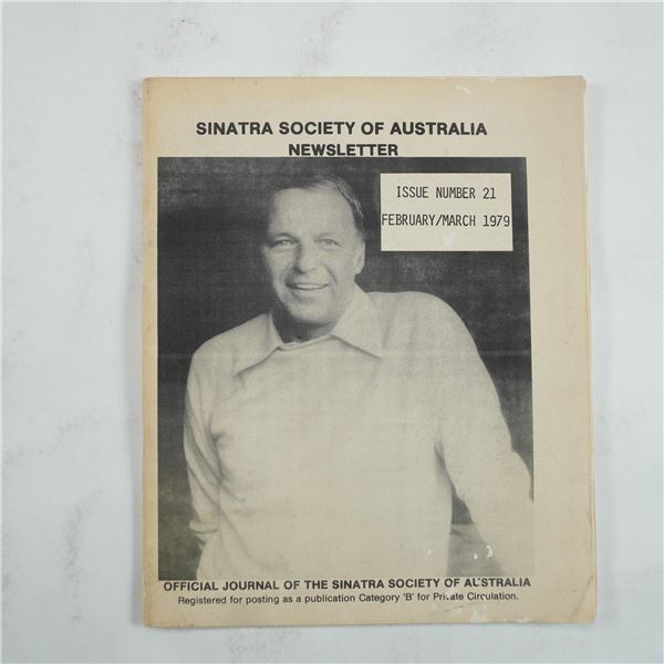 Sinatra Society of Australia Newsletter Issue No. 21 (1979)