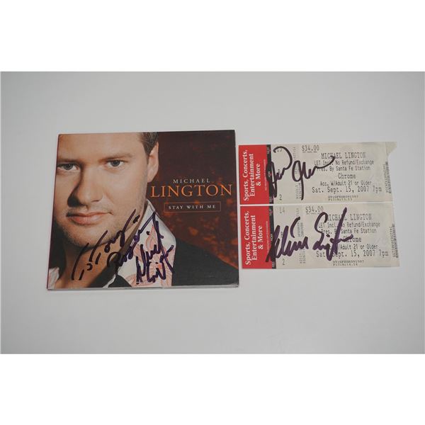 Michael Lington Signed CD and Concert Tickets