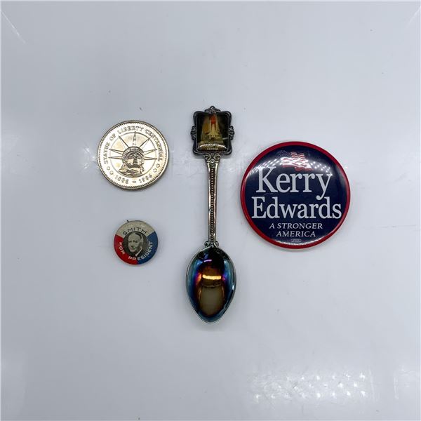 4pc United States Historical Memorabilia