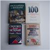 Image 2 : Set of 4 Reference Books on Language, Biography, and History