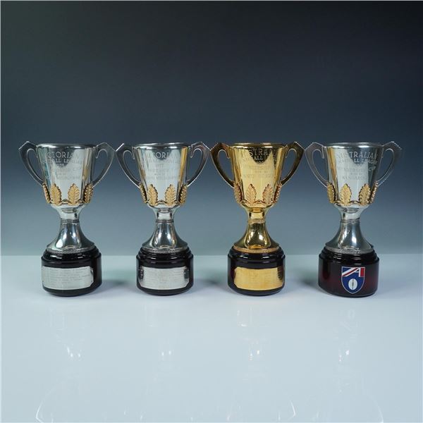 4pc Royal Selangor Pewter Football League Premiership Cups
