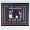 Image 1 : Framed No Mas Boxing Print of Roberto Duran and Sugar Ray Leonard