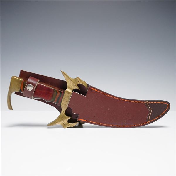 Decorative Fixed-Blade Hunting Knife with Pakistan Sheath