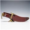 Image 1 : Decorative Fixed-Blade Hunting Knife with Pakistan Sheath