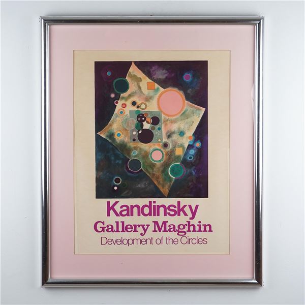 Wassily Kandinsky, Colored Exhibition Lithograph, Circle