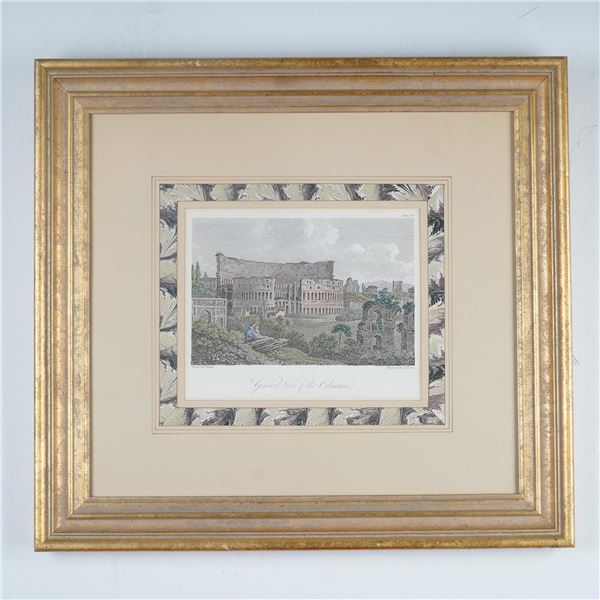 John Smith (Aft.) Hand-Colored Engraving, General View of the Coliseum