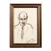 Image 1 : Paul Weingarten (American) Framed Sketch, Signed