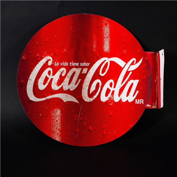 Coca-Cola Spanish Advertising Sign, Side Display
