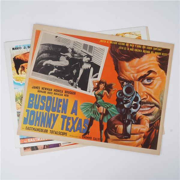 3pc Vintage Spanish-Language Movie Lobby Cards, Mixed Genre