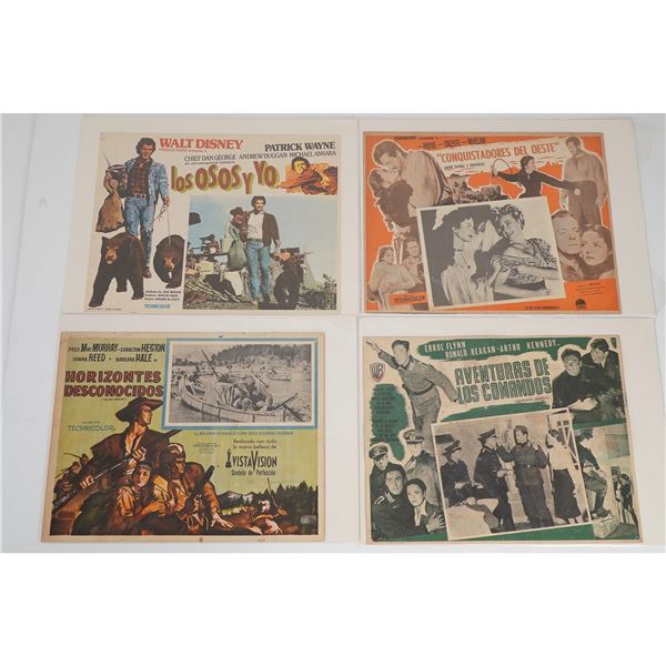 Group of Four Spanish-Language Movie Lobby Cards