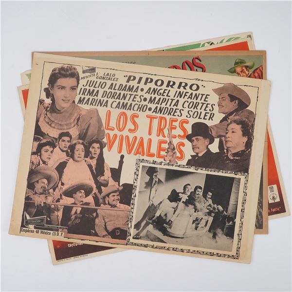 4pc Spanish-Language Film Display Cards Featuring Nature, Romance & Comedy