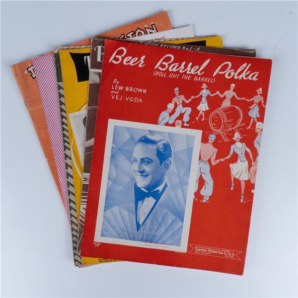 7pc Vintage Be Bop Boogie And Polka Classics Sheet Music