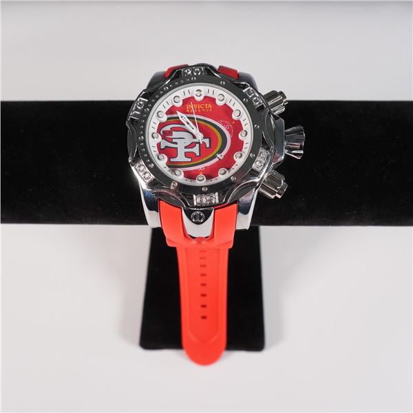Invicta Men Quartz Wristwatch, NFL San Francisco 49ers